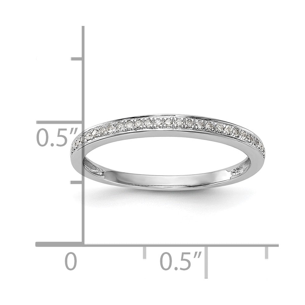 14K Weißgold Ehering mit Labor-Diamanten (VS/SI+, G+)