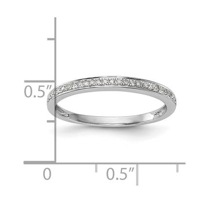 14K Weißgold Ehering mit Labor-Diamanten (VS/SI+, G+)