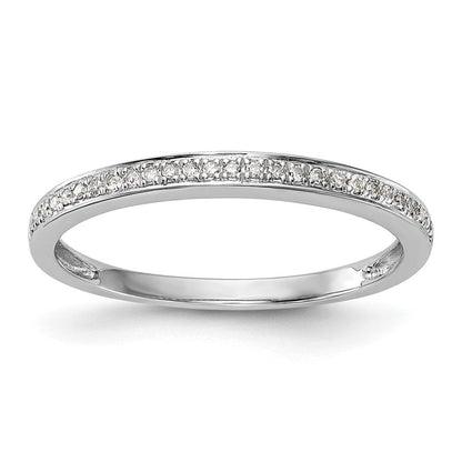 14K Weißgold Ehering mit Labor-Diamanten (VS/SI+, G+)