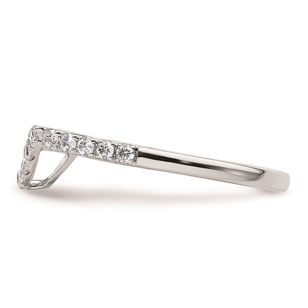 14K Weißgold Diamant-Ehering, natürliche Diamanten