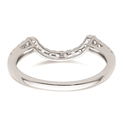14K Weißgold Diamant-Ehering, natürliche Diamanten