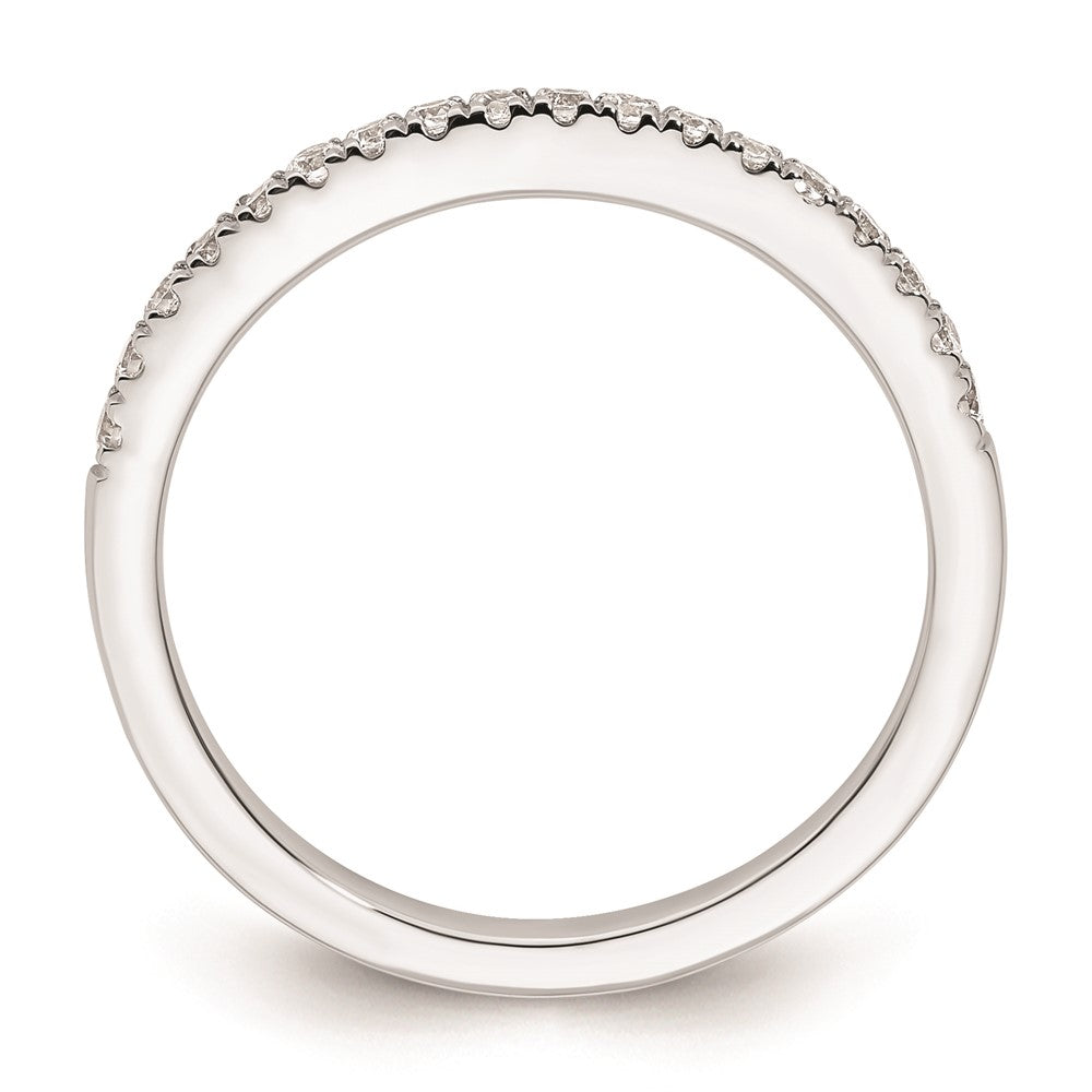 14K Weißgold Ehering mit natürlichen Diamanten