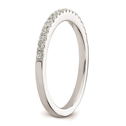 14K Weißgold Ehering mit natürlichen Diamanten