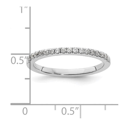 14K Weißgold Ehering mit natürlichen Diamanten