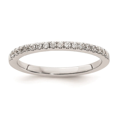 14K Weißgold Ehering mit natürlichen Diamanten