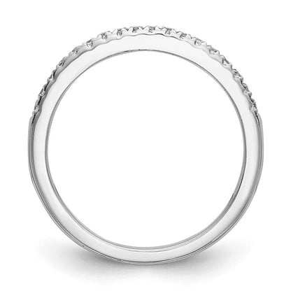 14K Weißgold Ehering mit natürlichen Diamanten