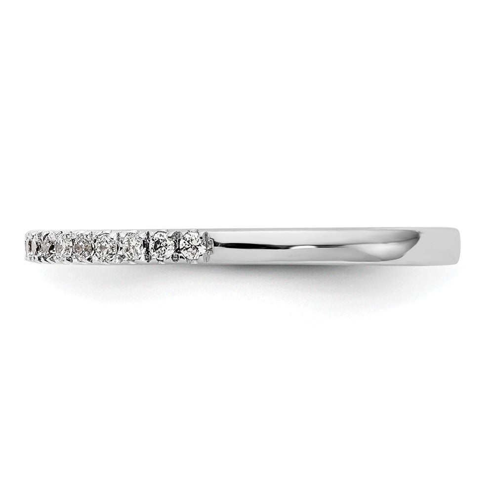 14K Weißgold Ehering mit natürlichen Diamanten
