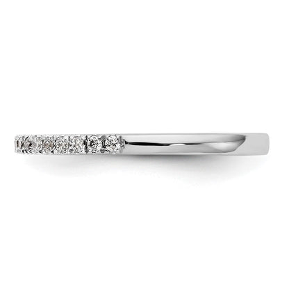 14K Weißgold Ehering mit natürlichen Diamanten