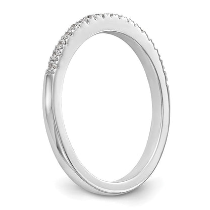 14K Weißgold Ehering mit natürlichen Diamanten