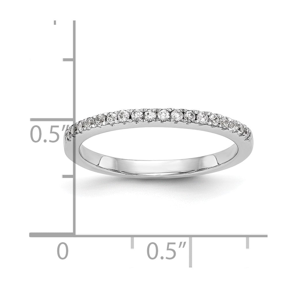 14K Weißgold Ehering mit natürlichen Diamanten