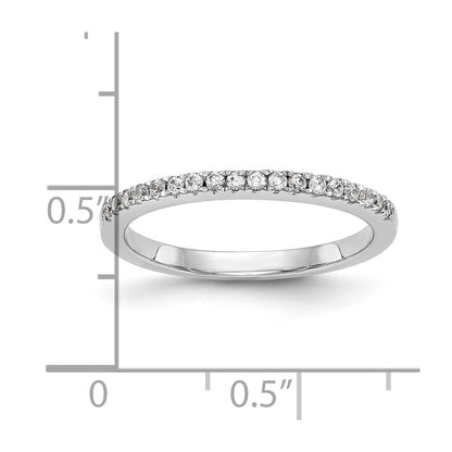 14K Weißgold Ehering mit natürlichen Diamanten