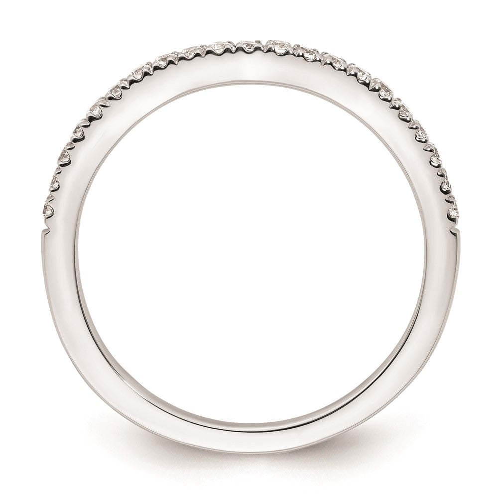 14K Weißgold Ehering mit natürlichen Diamanten