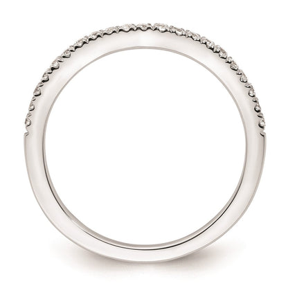 14K Weißgold Ehering mit natürlichen Diamanten