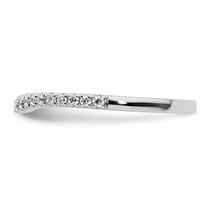 14K Weißgold Diamant Wed Ring, Vs Qualität
