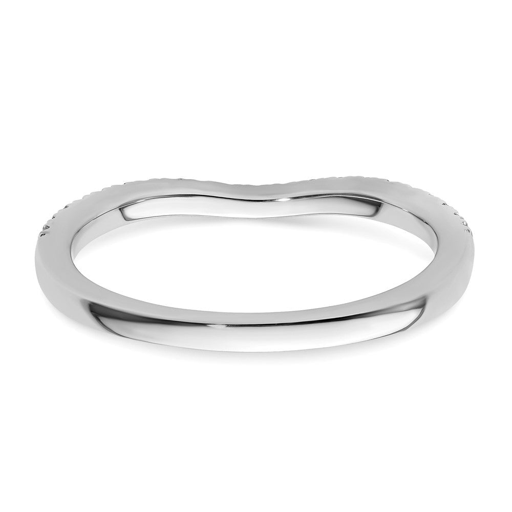 14K Weißgold Diamant Wed Ring, Vs Qualität