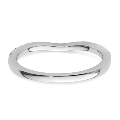 14K Weißgold Diamant Wed Ring, Vs Qualität