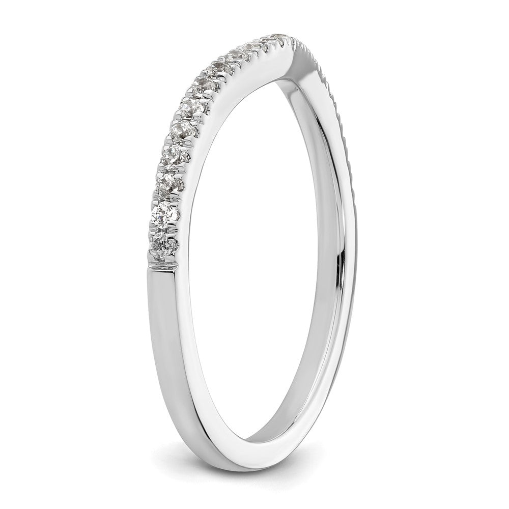 14K Weißgold Diamant Wed Ring, Vs Qualität