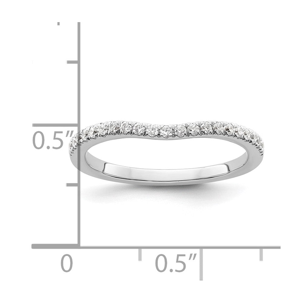 14K Weißgold Diamant Wed Ring, Vs Qualität