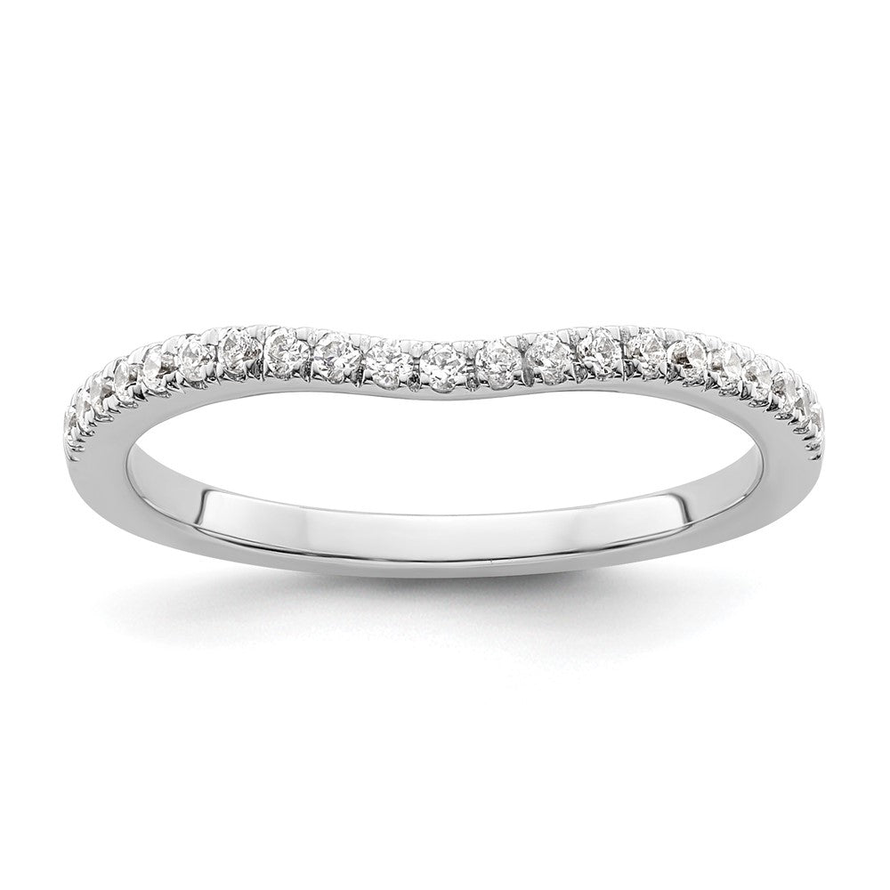 14K Weißgold Diamant Wed Ring, Vs Qualität