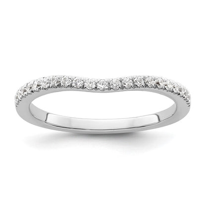 14K Weißgold Diamant Wed Ring, Vs Qualität