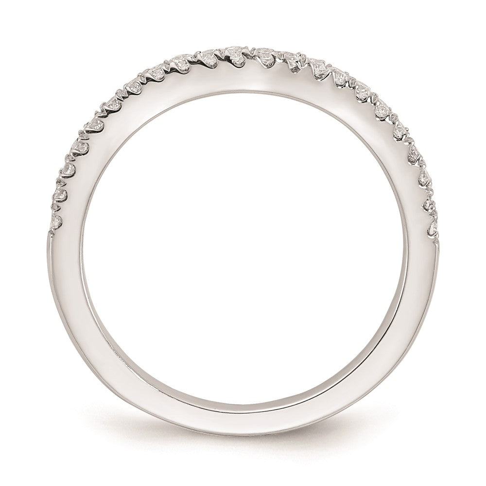 14K Weißgold Ehering mit natürlichen Diamanten, 0,22 ct Gesamtgewicht
