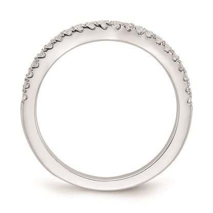 14K Weißgold Ehering mit natürlichen Diamanten, 0,22 ct Gesamtgewicht