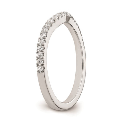 14K Weißgold Ehering mit natürlichen Diamanten, 0,22 ct Gesamtgewicht