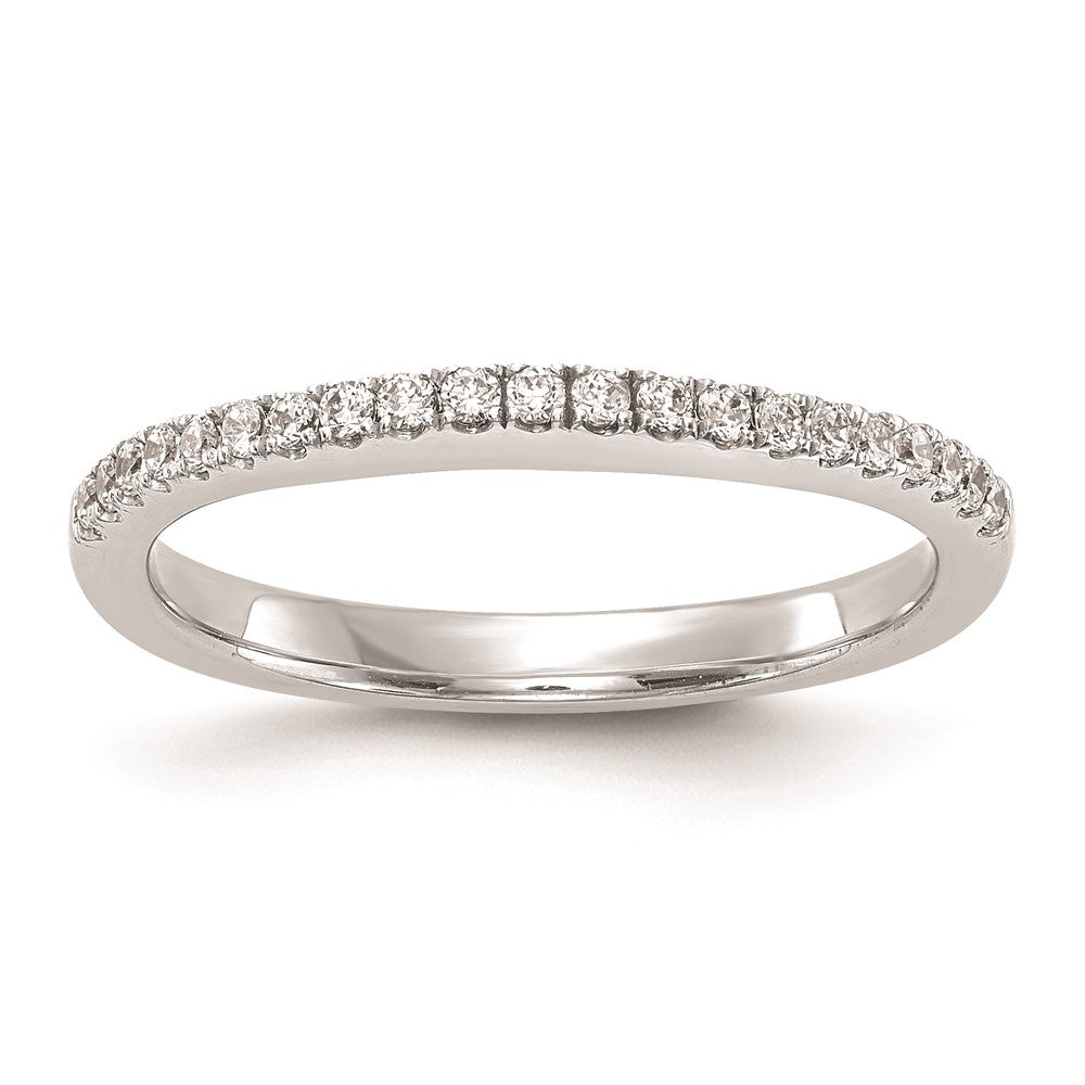 14K Weißgold Ehering mit natürlichen Diamanten, 0,22 ct Gesamtgewicht