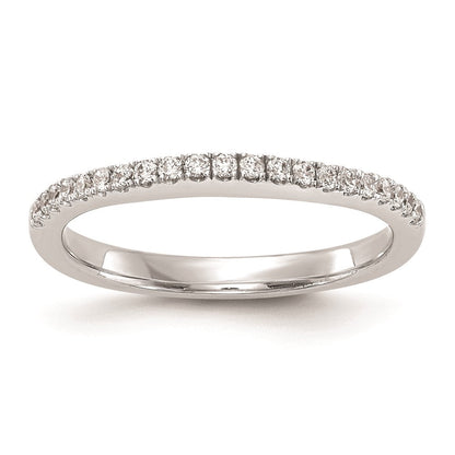 14K Weißgold Ehering mit natürlichen Diamanten, 0,22 ct Gesamtgewicht