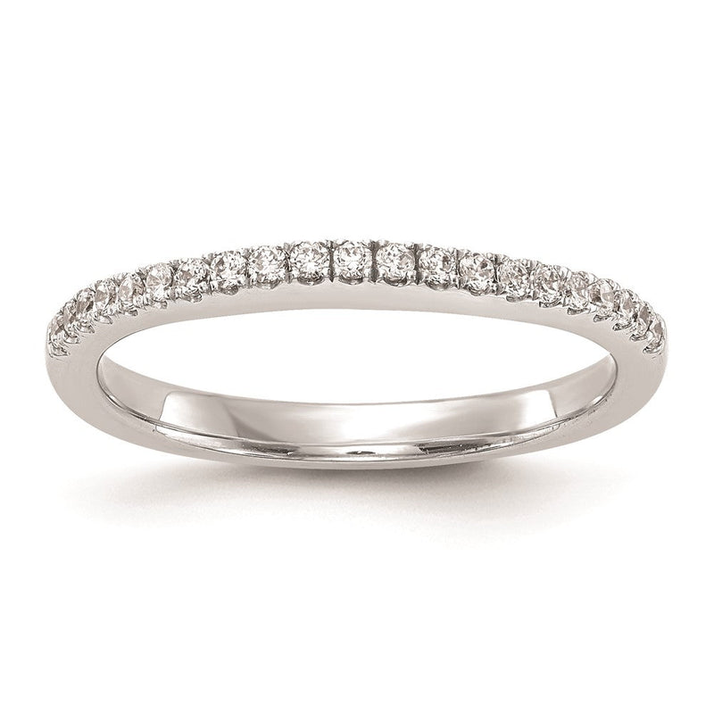 14K Weißgold Ehering mit natürlichen Diamanten, 0,22 ct Gesamtgewicht