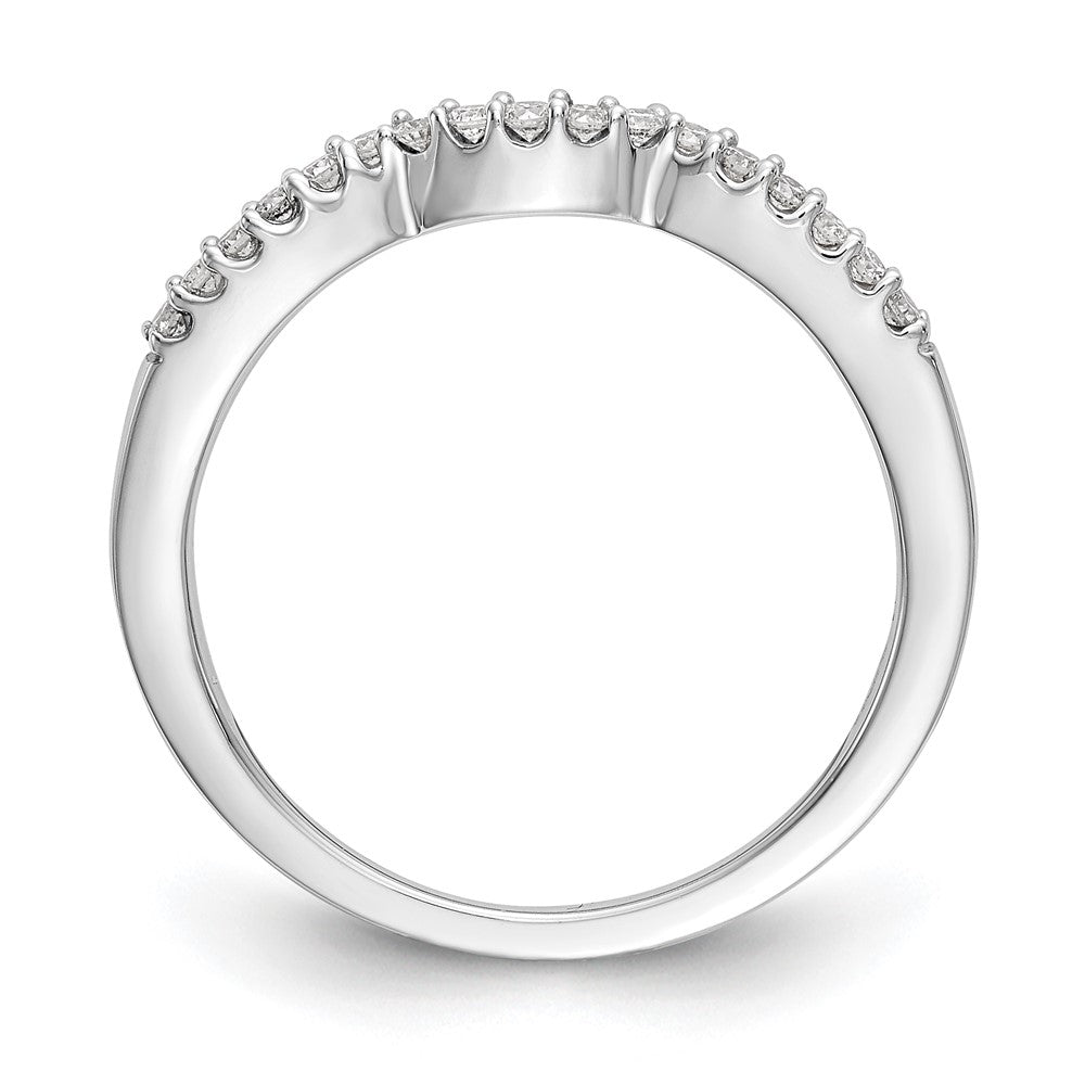 Ehering aus 14K Weißgold mit natürlichen Diamanten