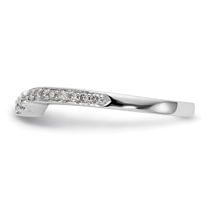 Ehering aus 14K Weißgold mit natürlichen Diamanten