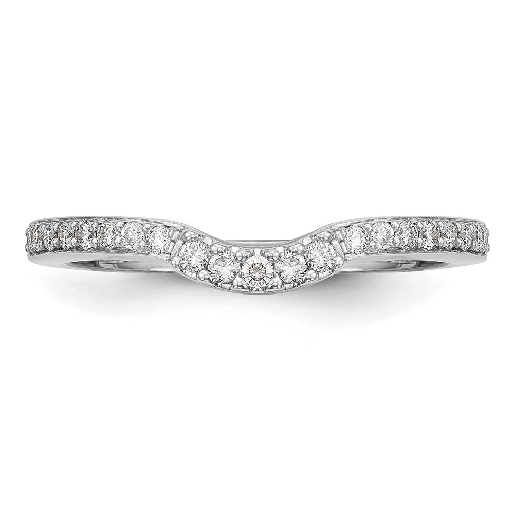 Ehering aus 14K Weißgold mit natürlichen Diamanten