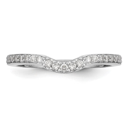 Ehering aus 14K Weißgold mit natürlichen Diamanten