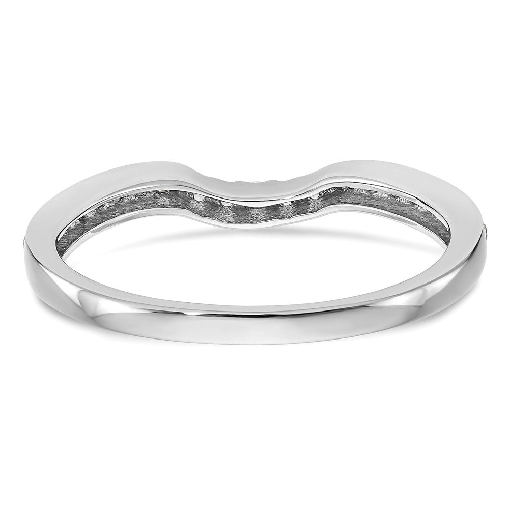 Ehering aus 14K Weißgold mit natürlichen Diamanten