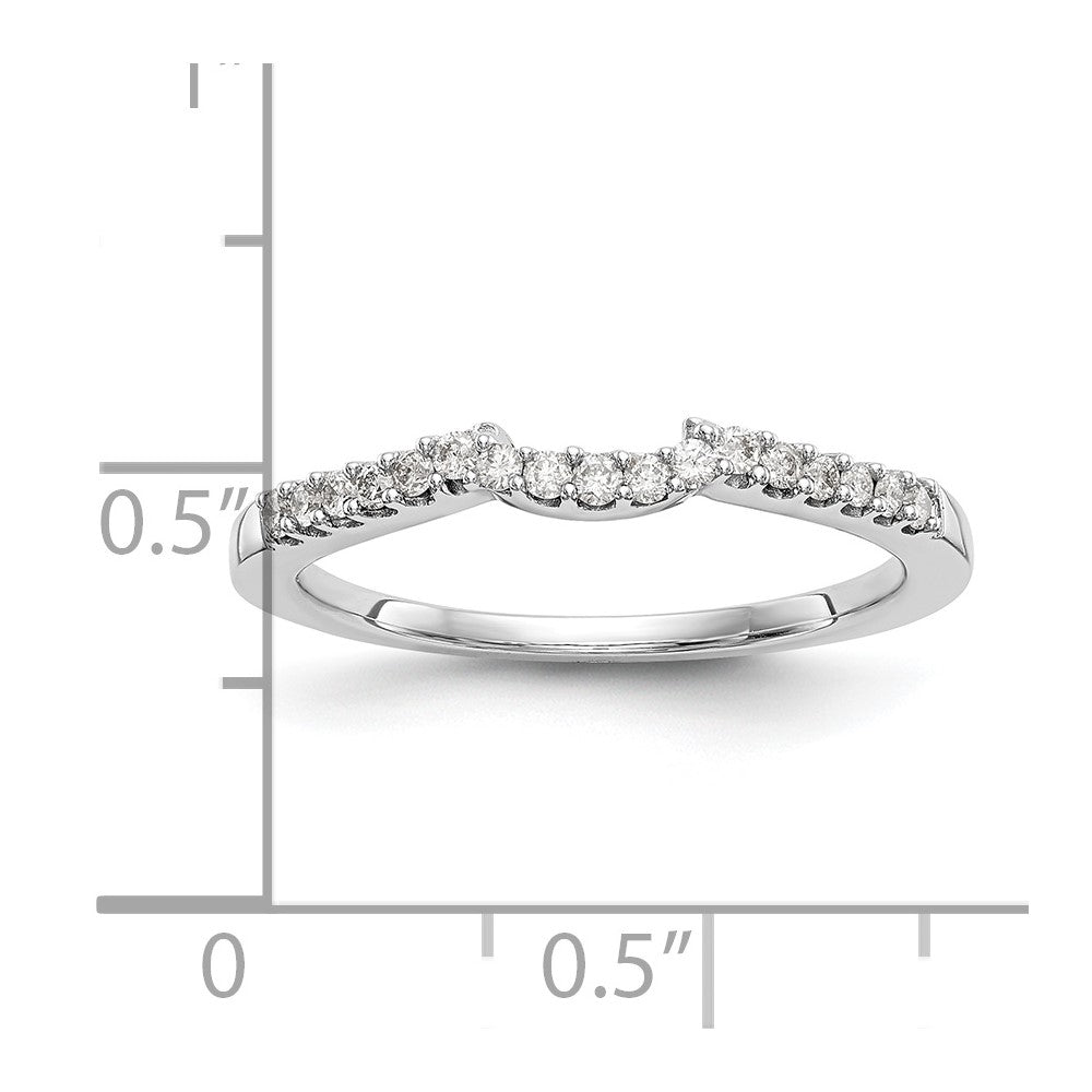 Ehering aus 14K Weißgold mit natürlichen Diamanten