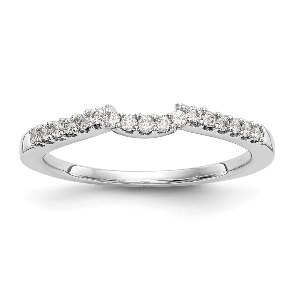 Ehering aus 14K Weißgold mit natürlichen Diamanten