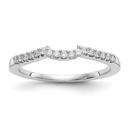 Ehering aus 14K Weißgold mit natürlichen Diamanten