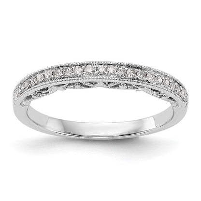 14K Weißgold Ehering mit natürlichen Diamanten