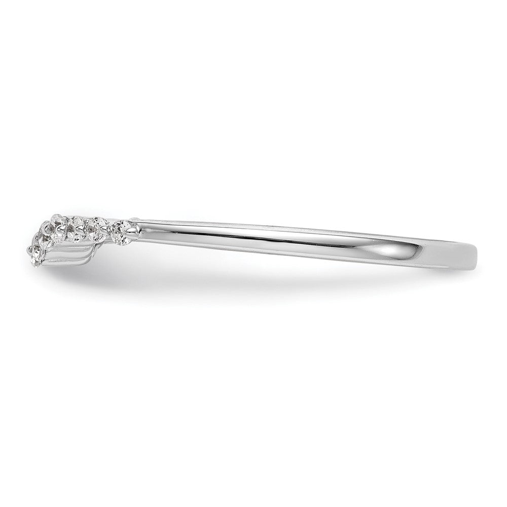 14K Weißgold Ehering mit natürlichen Diamanten