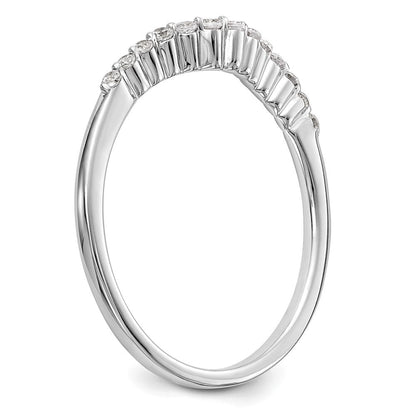 14K Weißgold Ehering mit natürlichen Diamanten