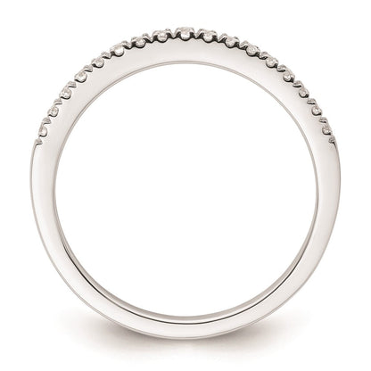 14K Weißgold Ehering mit natürlichen Diamanten