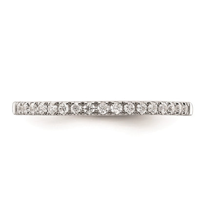 14K Weißgold Ehering mit natürlichen Diamanten