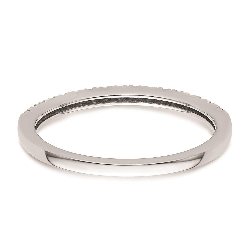 14K Weißgold Ehering mit natürlichen Diamanten