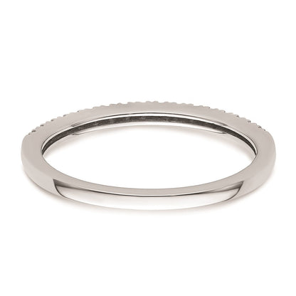 14K Weißgold Ehering mit natürlichen Diamanten