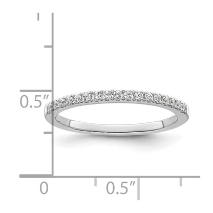 14K Weißgold Ehering mit natürlichen Diamanten