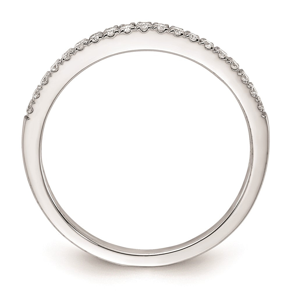14K Weißgold Ehering mit natürlichen Diamanten