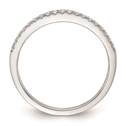 14K Weißgold Ehering mit natürlichen Diamanten