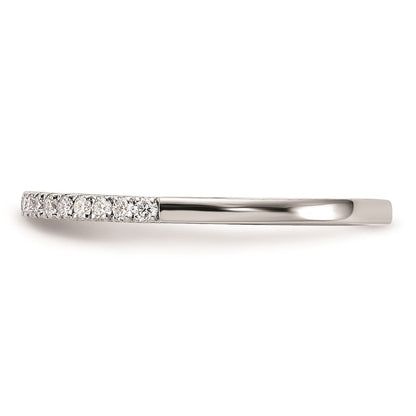 14K Weißgold Ehering mit natürlichen Diamanten