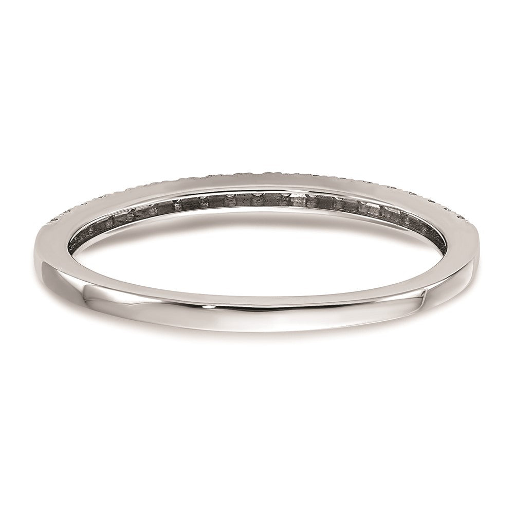 14K Weißgold Ehering mit natürlichen Diamanten